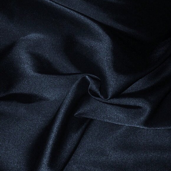 Navy Blue Casual Women's Asymmetrical Long Blouse - Picture 4 of 4